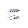 StarTech.com Hub USB-C 5 en 1 con 3 puertos USB 3.2 Gen 1 y Ethernet Gigabit Gris