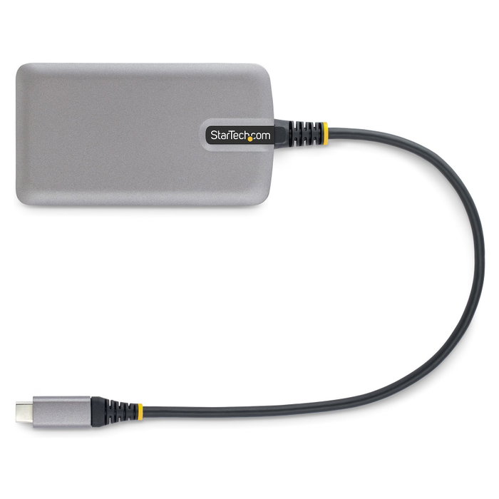Startech Hub USB-C 5 en 1 con 3 Puertos USB 3.2 Gen 1 y Ethernet Gigabit - Gris