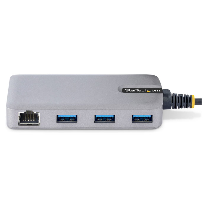 StarTech.com Hub USB-C 5 en 1 con 3 puertos USB 3.2 Gen 1 y Ethernet Gigabit Gris