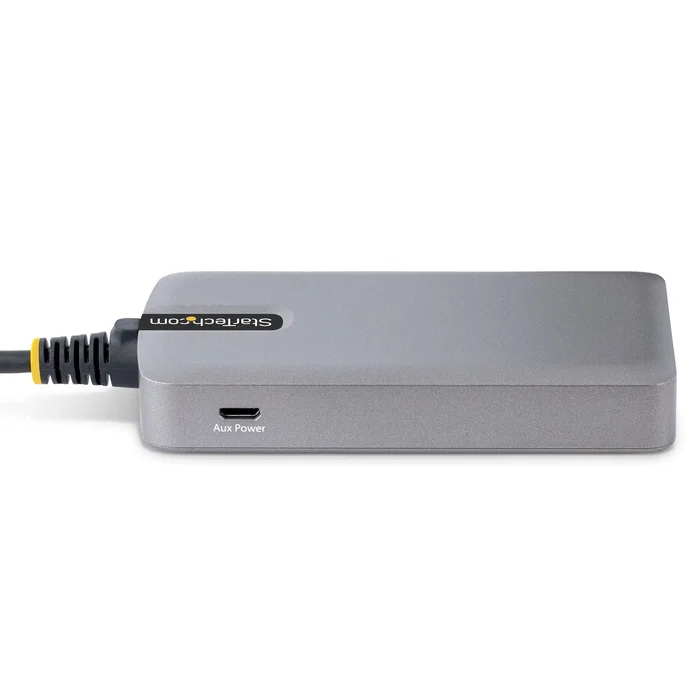 StarTech.com Hub USB-C con 3 puertos USB-A y Ethernet Gigabit Gris