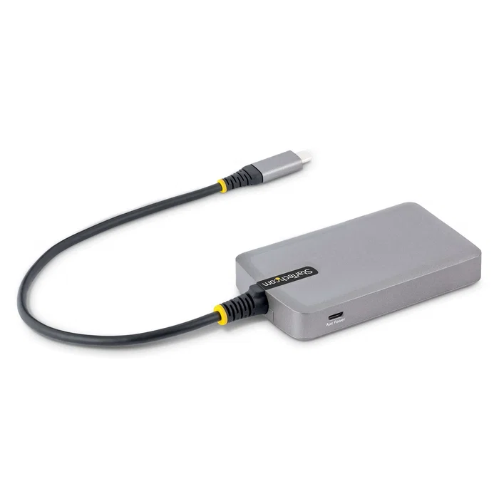 StarTech.com Hub USB-C con 3 puertos USB-A y Ethernet Gigabit Gris