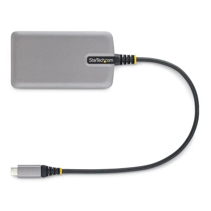 StarTech.com Hub USB-C con 3 puertos USB-A y Ethernet Gigabit Gris