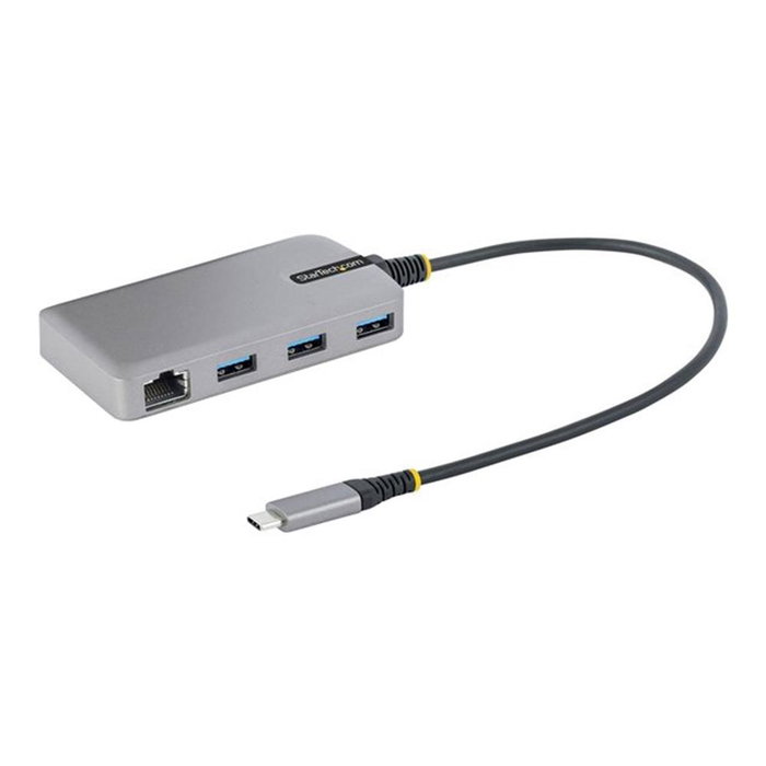 Startech Hub USB-C con 3 Puertos USB 3.0 (5 Gbps), Gigabit Ethernet RJ45 y Alimentación por USB-C Startech Hub USB-C con 3 Puertos USB 3.0 (5 Gbps), Gigabit Ethernet RJ45 y Alimentación por USB-C