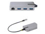 Startech Hub USB-C con 3 Puertos USB 3.0 (5 Gbps), Gigabit Ethernet RJ45 y Alimentación por USB-C