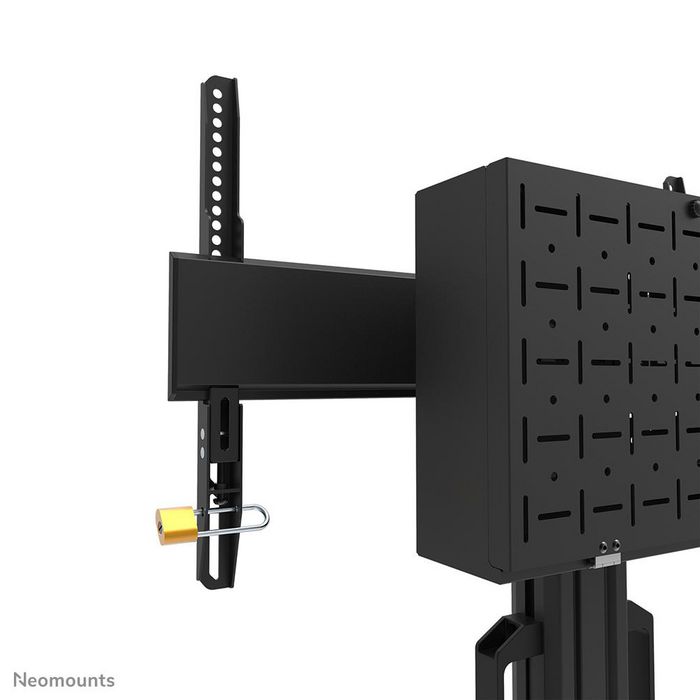 Neomounts FL50S-825BL1 MOVE Up - Carro Móvil para Pantalla de 37-75 pulgadas (hasta 70 kg), Altura Ajustable 104-s157 cm, Certificado TÜV, Color Negro