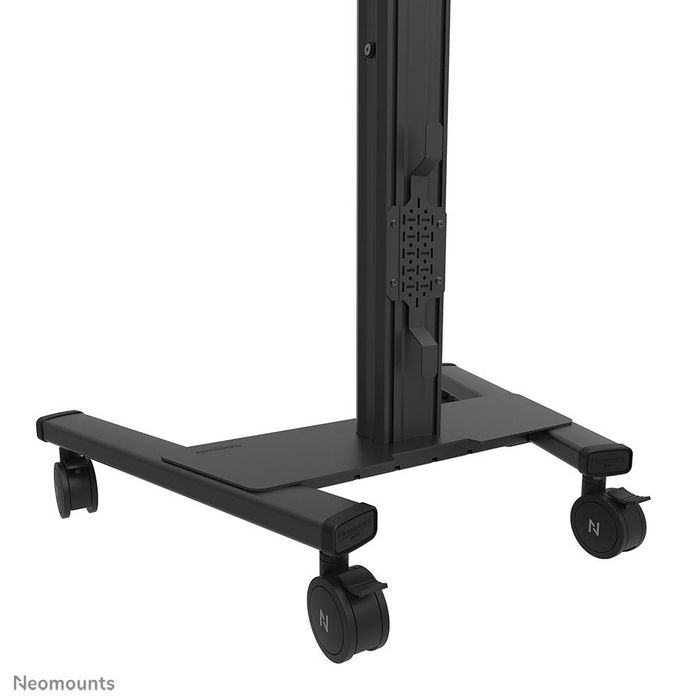 Neomounts FL50S-825BL1 MOVE Up - Carro Móvil para Pantalla de 37-75 pulgadas (hasta 70 kg), Altura Ajustable 104-s157 cm, Certificado TÜV, Color Negro
