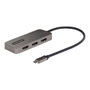 StarTech Adaptador USB-C a Triple HDMI MST, 3 Puertos 4K 60Hz, DisplayPort 1.4 Alt Mode, DSC, HDR - Hub para Laptop/PC