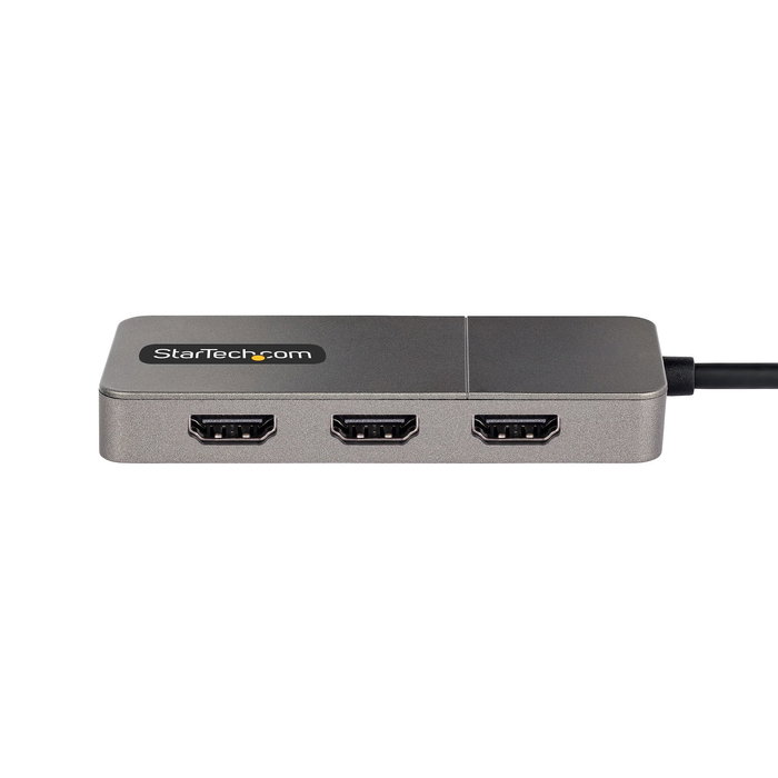 StarTech MST14CD123HD Hub Adaptador USB-C a HDMI Triple MST - 3 Puertos HDMI 4K 60Hz HDR DP 1.4 DSC - Compatible con Thunderbolt 3/4 y USB4 para Windows
