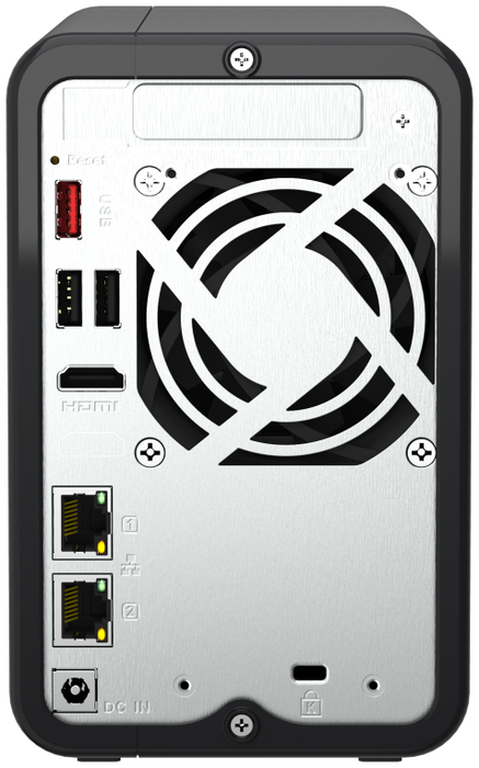 QNAP TS-264-8G NAS con procesador Intel Celeron, 8 GB RAM y 2 bahías QNAP TS-264-8G NAS con procesador Intel Celeron, 8 GB RAM y 2 bahías