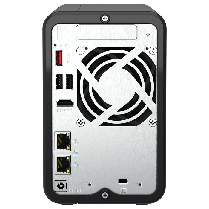 QNAP TS-264-8G NAS con procesador Intel Celeron, 8 GB RAM y 2 bahías QNAP TS-264-8G NAS con procesador Intel Celeron, 8 GB RAM y 2 bahías