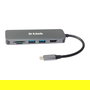 D-Link DUB-2327 Hub USB-C 6 en 1 con HDMI, Carga 60W PD 3.0, Puertos USB 3.2 Gen 1, Lector Tarjetas SD/MicroSD, Gris, Plug & Play