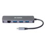 D-Link DUB-2334 Hub USB-C 5 en 1 con Ethernet y Power Delivery 60W Gris