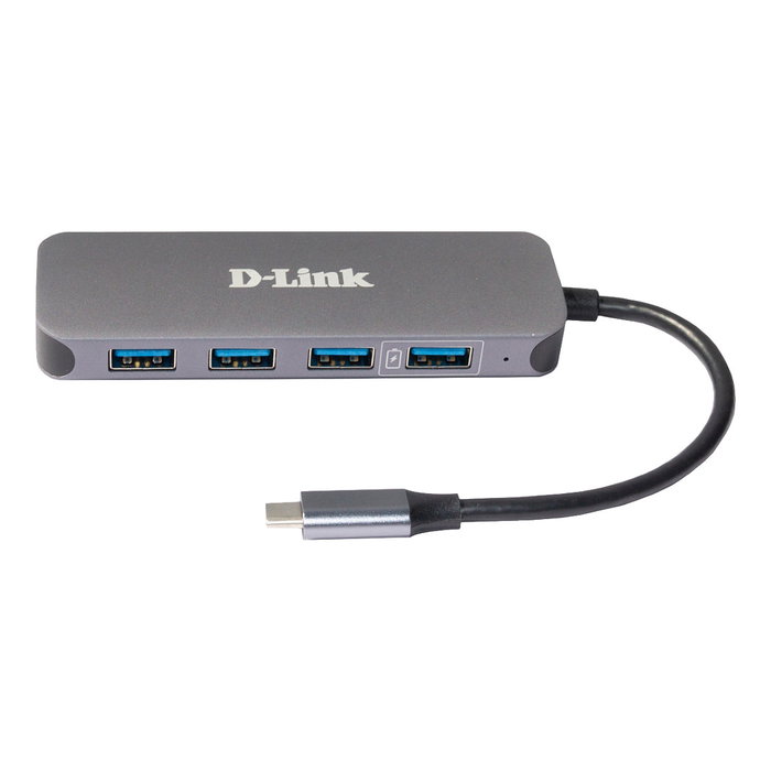D-Link DUB-2340 Hub USB-C a 4 Puertos USB 3.0 y 1 USB-C, 60W