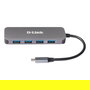 D-Link DUB-2340 Hub USB-C a 4 Puertos USB 3.0 y 1 USB-C, 60W