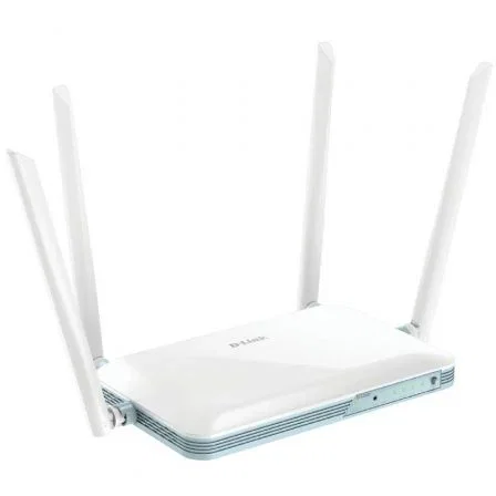 D-Link Router 4G G403 EAGLE PRO AI N300 Smart WiFi 300 Mbps 4G LTE Cat4 150 Mbps con 4 Antenas, WPA3, Asistentes de Voz, Modo Failover y Aplicación de IA