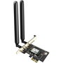 Tenda Adaptador PCIe WiFi 6 E33 AX5400, Doble Banda 2.4GHz/5GHz, Hasta 574+2402 Mbps, Bluetooth, Antenas Desmontables, para Windows 10/11