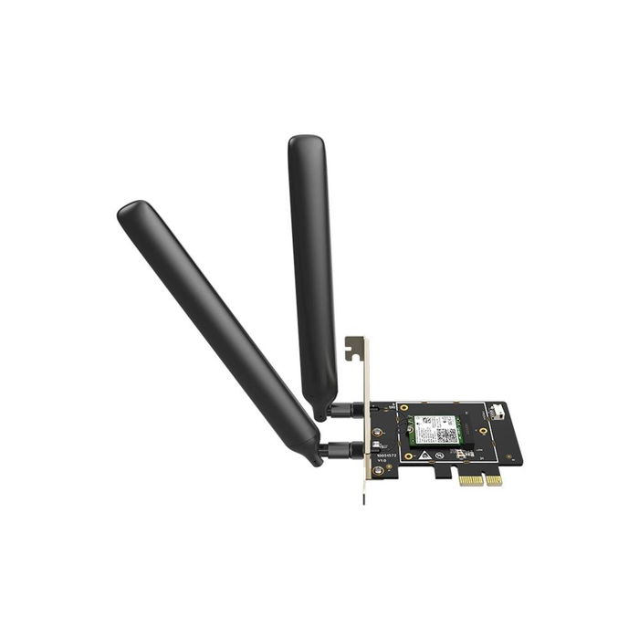 Tenda Adaptador PCIe WiFi 6 E33 AX5400, Doble Banda 2.4GHz/5GHz, Hasta 574+2402 Mbps, Bluetooth, Antenas Desmontables, para Windows 10/11