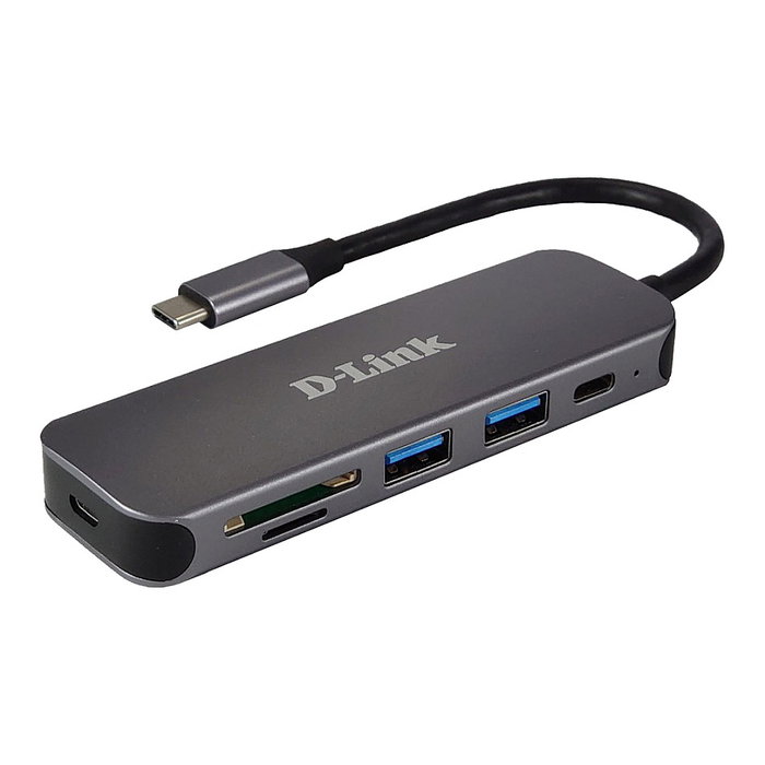 D-Link DUB-2325 Hub USB Tipo C 6 en 1 Gris D-Link DUB-2325 Hub USB Tipo C 6 en 1 Gris