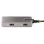 StarTech.com 103B-USBC-MULTIPORT Base/Docking USB-C con HDMI 4K 60Hz, 2 Puertos USB-A 5Gbps, Ethernet, PD 100W, Compatible Chromebook, Mac, Windows - Gris