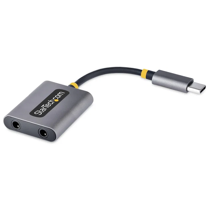 StarTech.com Divisor USB-C a 2 Jacks 3,5 mm con DAC de 24 bits StarTech.com Divisor USB-C a 2 Jacks 3,5 mm con DAC de 24 bits