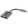 StarTech.com Divisor USB-C a 2 Jacks 3,5 mm con DAC de 24 bits