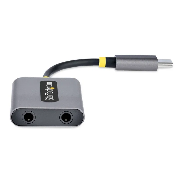 StarTech USBC-AUDIO-SPLITTER Divisor de Audio USB-C a Dual 3,5mm Gris