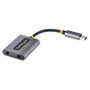 StarTech USB-C Audio Splitter - Adaptador USB Tipo C a 2 Auriculares con Micrófono y DAC 24 Bits