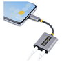 StarTech USB-C Audio Splitter - Adaptador USB Tipo C a 2 Auriculares con Micrófono y DAC 24 Bits