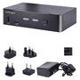 Startech Conmutador KVM USB-C de 2 Puertos DisplayPort 4K 60Hz, Audio 3.5mm, Hub 4x USB y 2x USB-A 3.2 Gen 1 de 5 Gbps