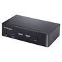 Startech Conmutador KVM USB-C de 2 Puertos DisplayPort 4K 60Hz, Audio 3.5mm, Hub 4x USB y 2x USB-A 3.2 Gen 1 de 5 Gbps