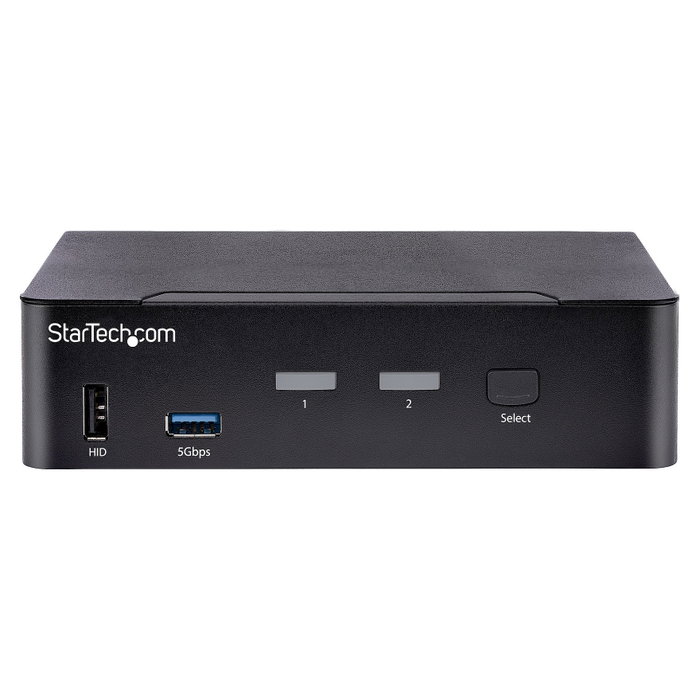 Startech Conmutador KVM USB-C de 2 Puertos DisplayPort 4K 60Hz, Audio 3.5mm, Hub 4x USB y 2x USB-A 3.2 Gen 1 de 5 Gbps Startech Conmutador KVM USB-C de 2 Puertos DisplayPort 4K 60Hz, Audio 3.5mm, Hub 4x USB y 2x USB-A 3.2 Gen 1 de 5 Gbps