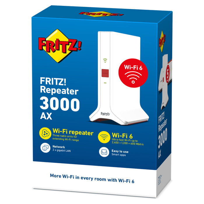 AVM FRITZ!Repeater 3000 AX Wi-Fi 6 Blanco AVM FRITZ!Repeater 3000 AX Wi-Fi 6 Blanco