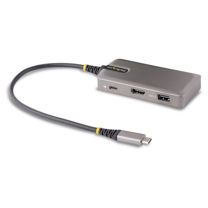 Startech Docking Station USB Tipo C con HDMI 4K60, 3 Puertos USB 3.0, Alimentación PD 100W y GbE - Compatible con Chromebook