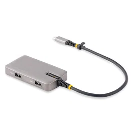 StarTech.com Adaptador Multipuertos USB-C Docking Station Hub USB 3.0 3 Puertos HDMI 4K60 PD 100W GbE Negro/Plata