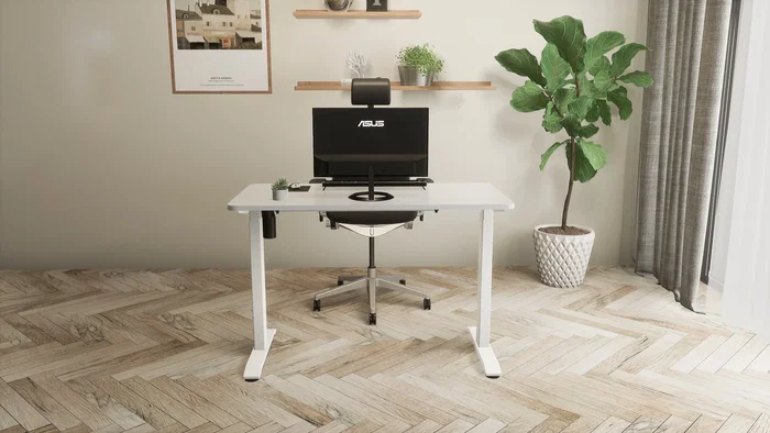 Urban Factory EED25UF Escritorio para ordenador blanco regulable en altura