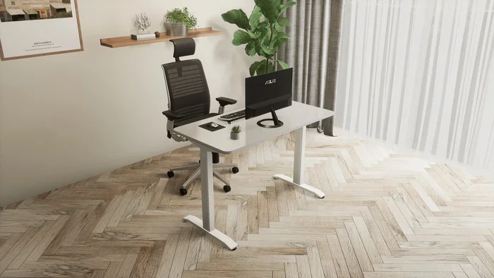 Urban Factory EED25UF Escritorio para ordenador blanco regulable en altura