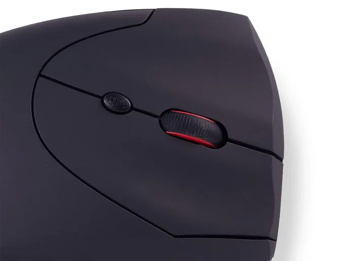 Urban Factory ERGO Ratón Ergonómico Vertical Inalámbrico 2.4Ghz con Sensor Óptico 800-1600 DPI, 4 Botones, Nano Receptor USB y Diseño para Mano Derecha