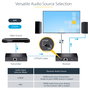 Startech.com Extensor HDMI 4K por cable Cat5/Cat6 Ethernet - Extensor de vídeo 4K 60Hz HDR hasta 70m - Salida de audio S/PDIF