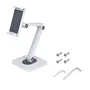 StartTech ADJ-TABLET-STAND-W Soporte de Tablet Ajustable Ergonómico para Sobremesa o Pared - Giro, Rotación e Inclinación - Compatible con iPad, Galaxy Tab y Tablets de hasta 12.9"