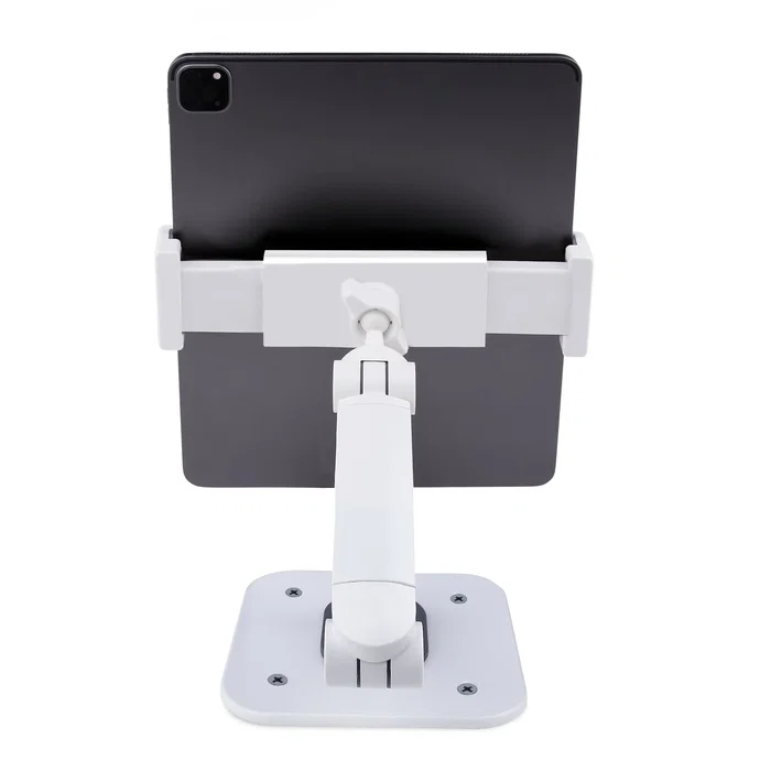 StartTech ADJ-TABLET-STAND-W Soporte de Tablet Ajustable Ergonómico para Sobremesa o Pared - Giro, Rotación e Inclinación - Compatible con iPad, Galaxy Tab y Tablets de hasta 12.9"