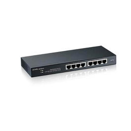 Zyxel GS1900-8 Conmutador Smart Gigabit 8 Puertos 10/100/1000 Mbps, Gestión SNMP, VLAN, Sin Ventilador, 16 Gbps, para Oficina