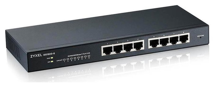 Zyxel GS1900-8 V2 Switch inteligente de 8 puertos Gigabit L2