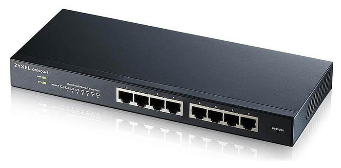 Zyxel GS1900-8 V2 Switch inteligente de 8 puertos Gigabit L2