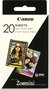 Canon Papel Fotográfico ZINK ZP-2030 para Zoemini, 20 Hojas