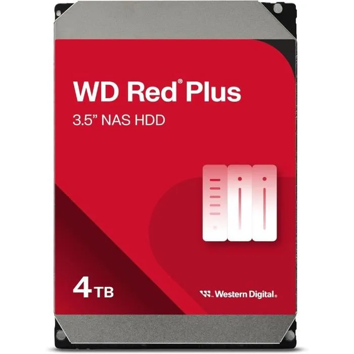 Western Digital WD Red Plus WD40EFPX 4 TB 3.5 pulg SATA III Western Digital WD Red Plus WD40EFPX 4 TB 3.5 pulg SATA III