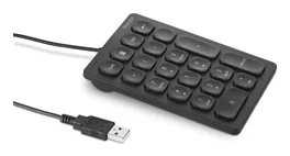 Kensington Teclado numérico con cable USB para portátil/PC, Negro
