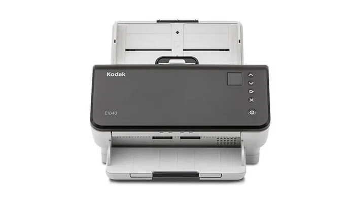 Kodak Escáner E1040 con Alimentador Automático (ADF) - 600 x 600 DPI, Formato A4, Escaneo a Color, Pantalla LED, Negro y Blanco