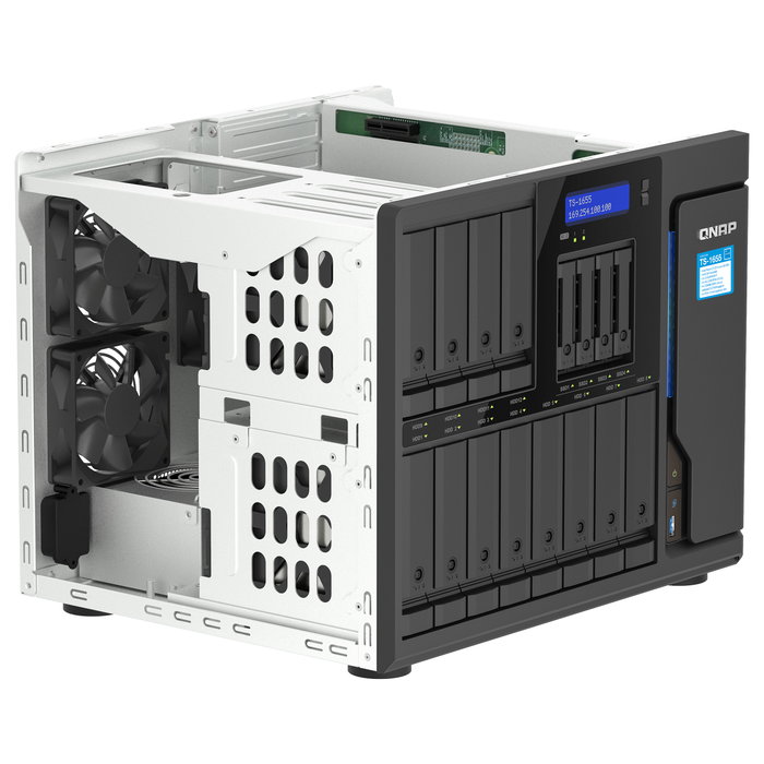 QNAP TS-1655-8G NAS 16 Bahías Torre Intel Atom C5125 8 Núcleos 2.8GHz 8 GB DDR4 RAID 2x 2.5GbE