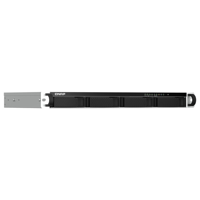 QNAP TS-464EU-8G NAS 1U Rackmount de 4 Bahías con Procesador Intel Celeron N5095 Quad-Core, 8GB DDR4, 2 Puertos LAN de 2.5GbE, Compatible con HDD/SSD y M.2