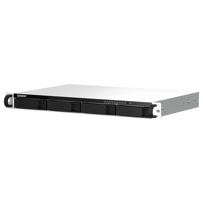 QNAP TS-464EU-8G NAS 1U Rackmount de 4 Bahías con Procesador Intel Celeron N5095 Quad-Core, 8GB DDR4, 2 Puertos LAN de 2.5GbE, Compatible con HDD/SSD y M.2